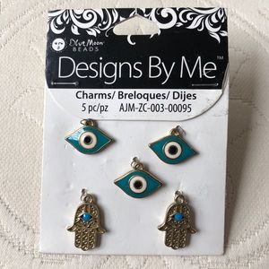 NWT Evil eye & hamsa charms